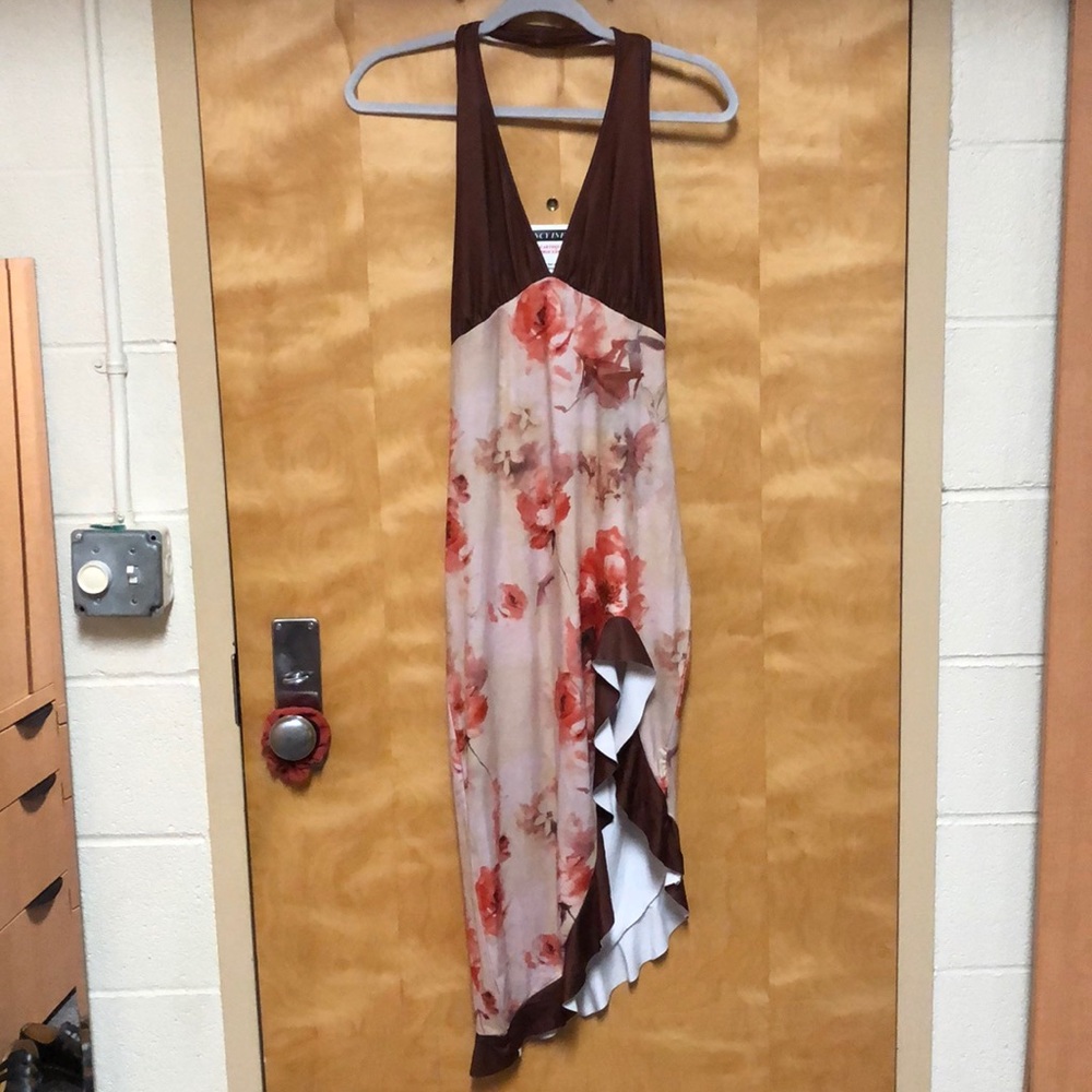 Halter top floral dress